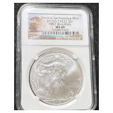 2013-S AMERICAN SILVER EAGLE NGC MS69 FIRST RELEASE