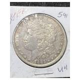 1885 US MORGAN SILVER DOLLAR