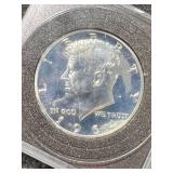 1964 US PROOF KENNEDY HALF DOLLAR IN CASE