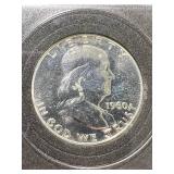 1960 US PROOF FRANKLIN HALF DOLLAR IN CASE