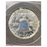 1960 US PROOF FRANKLIN HALF DOLLAR IN CASE