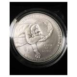 2015 US MARCH OF DIMES SILVER DOLLAR IN ORIGINAL BOX