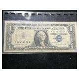 1957A US BLUE SEAL $1 SILVER CERTIFICATE STAR NOTE