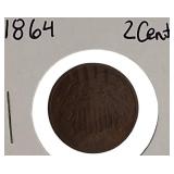 1864 Two-Cent Coin