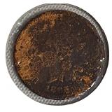 1865 Indian Head Cent, Net Grade G4, Corroded, P-1.