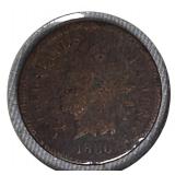 1880 Indian Head Cent, Grade G4 (Good-4)