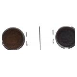 1883 Indian Head Cent in Very Good (VG8) condition and 1884 Indian Head Cent in Good (G4) condition.