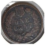 1883 Indian Head Cent in Very Good (VG8) condition and 1884 Indian Head Cent in Good (G4) condition.