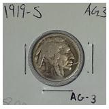 1919 & 1920  Indian Head Buffalo Nickels
