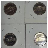 1971-S ,1972-S, 1973-S & 1974-S Jefferson Nickel Clad Proofs
