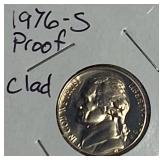 1975, 1976, 1977 & 1978 Jefferson Nickel Clad Proofs