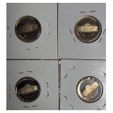 1980, 1981,1982 & 1983 Jefferson Nickel Clad Proofs