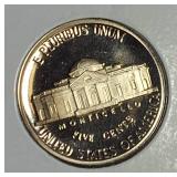 1984,1985,1986 & 1987 Jefferson Nickel Clad Proofs