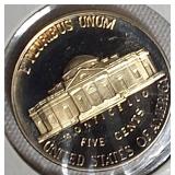 1988,1989,1990 & 1991 Jefferson Nickel Clad Proofs