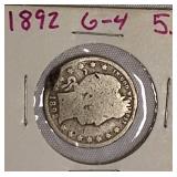 1892 Barber Quarter