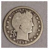 1898 Barber Quarter