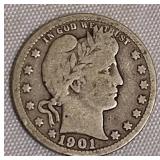 1901 Barber Quarter