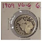 1909 Barber Quarter