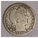 1916 Barber Quarter