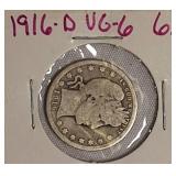 1916-D Barber Quarter