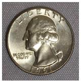 1961 MS66 & 1961 MS65 Washington Silver Quarters