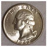 1962-D MS62 & 1962-D MS65 Washington Silver  Quarters