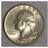 1964-D MS63 Washington Silver Quarter & 1964-MS66 Washington Silver Quarter