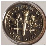 2001 -2004 Roosevelt Dime Clad Proofs from the San Francisco Mint.