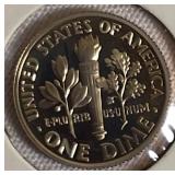 2005,2007,2008 & 2009  Roosevelt Dime Clad Proofs from the San Francisco Mint.