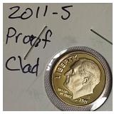 2010,2011,2012 & 2015  Roosevelt Dime Clad Proofs from the San Francisco Mint.