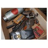 Tools and Hardware - Antique Wrenches, Sharpening Wheel, Tools