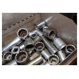 Metal Box with Sockets - Snap-On, Craftsman, S-K