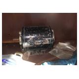 Metal Shelf with Contents - Screw Jack, Fittings, Trimmer Line