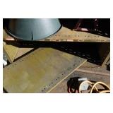 Heavy Duty Metal Shelf with Contents - Automotive and Snowmobile Chemicals