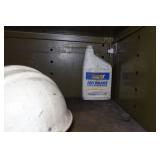 Heavy Duty Metal Shelf with Contents - Automotive and Snowmobile Chemicals