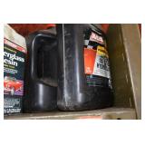 Heavy Duty Metal Shelf with Contents - Automotive and Snowmobile Chemicals