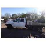 2008 Dodge Ram 3500 Crew Cab Flat Bed Truck - 6.7L Cummins Turbo Diesel