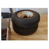 Trailer Axle, Leaf Springs, Hubs, and Wheels