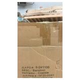 Crackle Pattern Barstool with Upholstered Seat