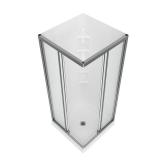 MAAX Mediterranean III 32 x 32 Polystyrene Center Drain Shower Kit