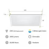 Commercial Electric 1ft x 2ft LED Color Changing Flat Panel Light