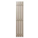 Set of 2 Exterior Composite Board and Batten Shutters 16x71 Inch Clay