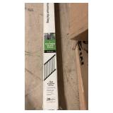 6 Ft Matte Black Aluminum Stair Railing Kit with Pickets