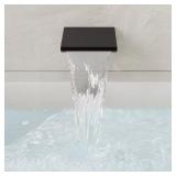 Matte Black Wall Mount Tub Faucet Set with Hand Shower M6502 Model B