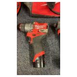 Milwaukee M12 Fuel Cordless Drill and Impact Driver Set with Batteries, Charger, and Bag