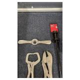 Milwaukee Drill Bits, Locking Pliers, Die Handle, and Drill Accessories Set