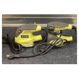 Ryobi Palm Sander and 1/4 Sheet Sander Power Tool Lot