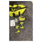 Ryobi 18V Cordless Power Tool Set with Bag, Batteries, and Manuals