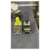 Ryobi 7-1/4 in Circular Saw with 2 Batteries and Charger