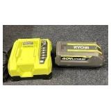 Ryobi 40V Lithium-Ion Battery and Charger Set